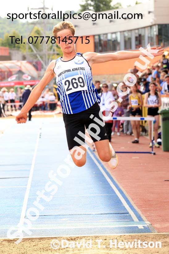Long Jump, 2024 Gateshead Tartan Games.  Photo: David T. Hewitson/Sports for All Pics